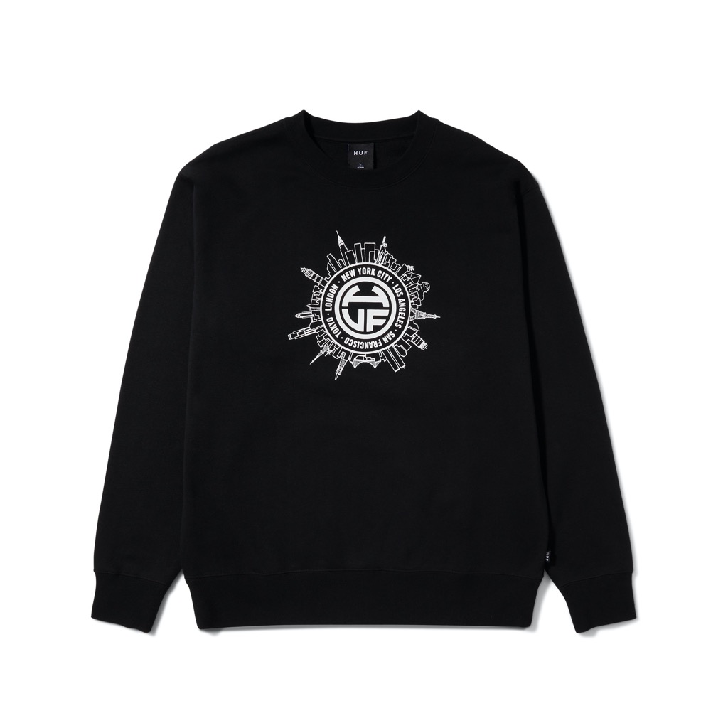 HUF Internationally Known Pullover - black