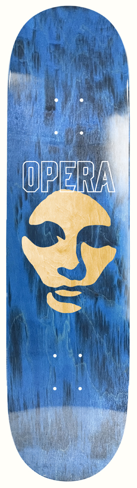 Opera Skateboard Deck Die Cut Mask 8.25