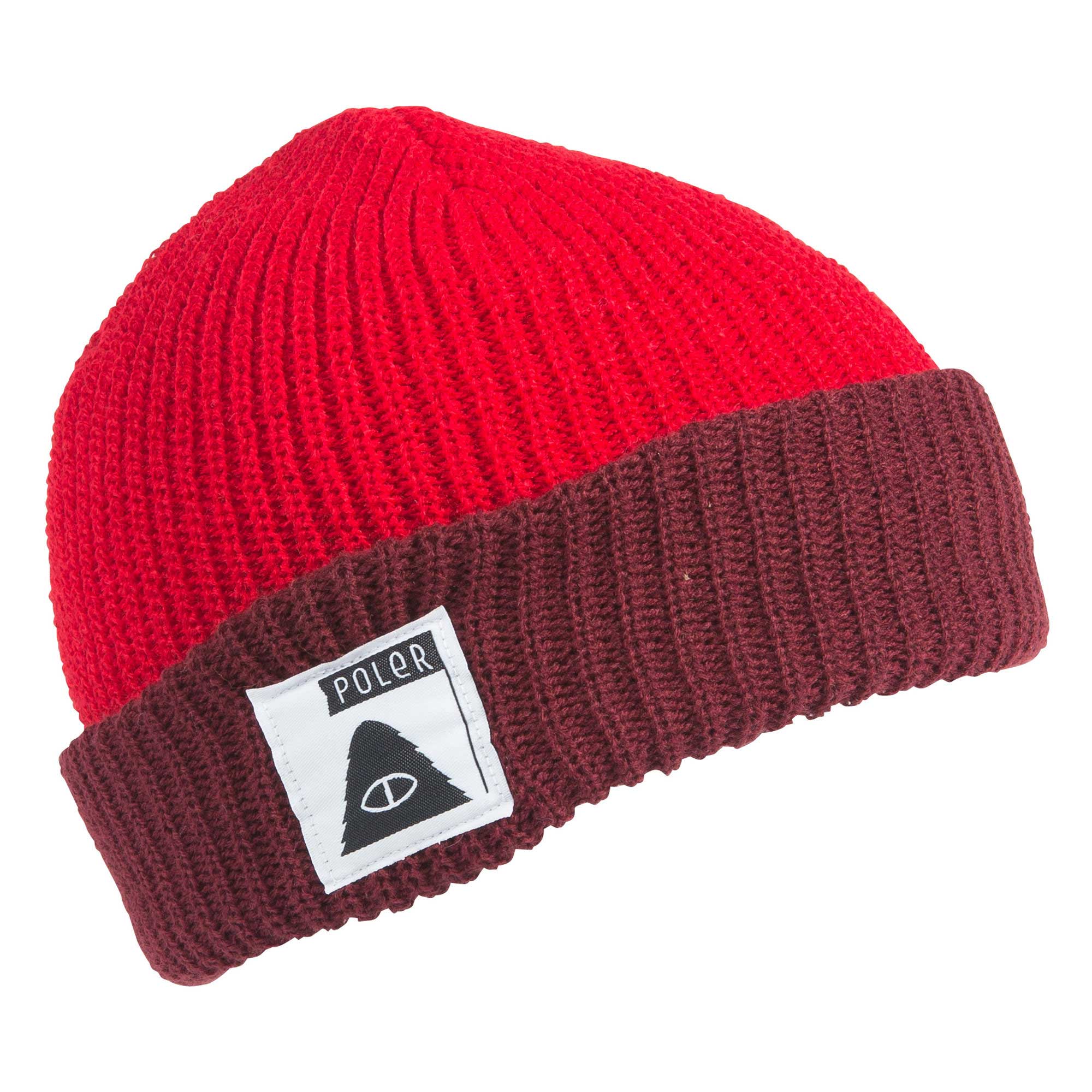 POLER Beanie TRAILBOSS, dark red