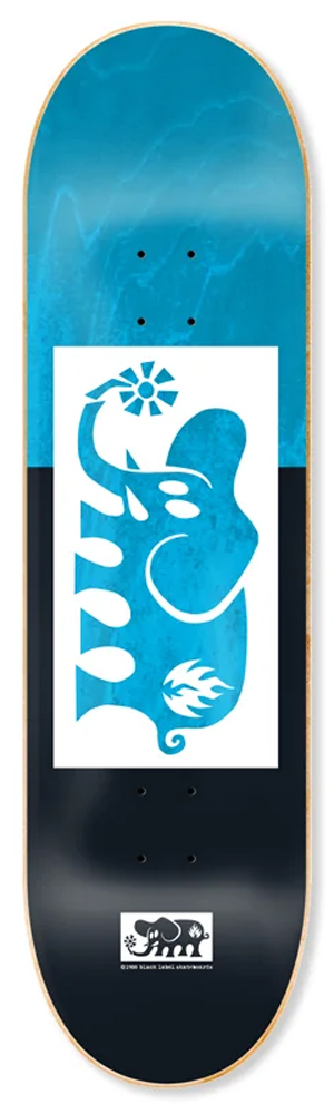 Black-Label Skateboard Deck Team Elephant Blockout 8