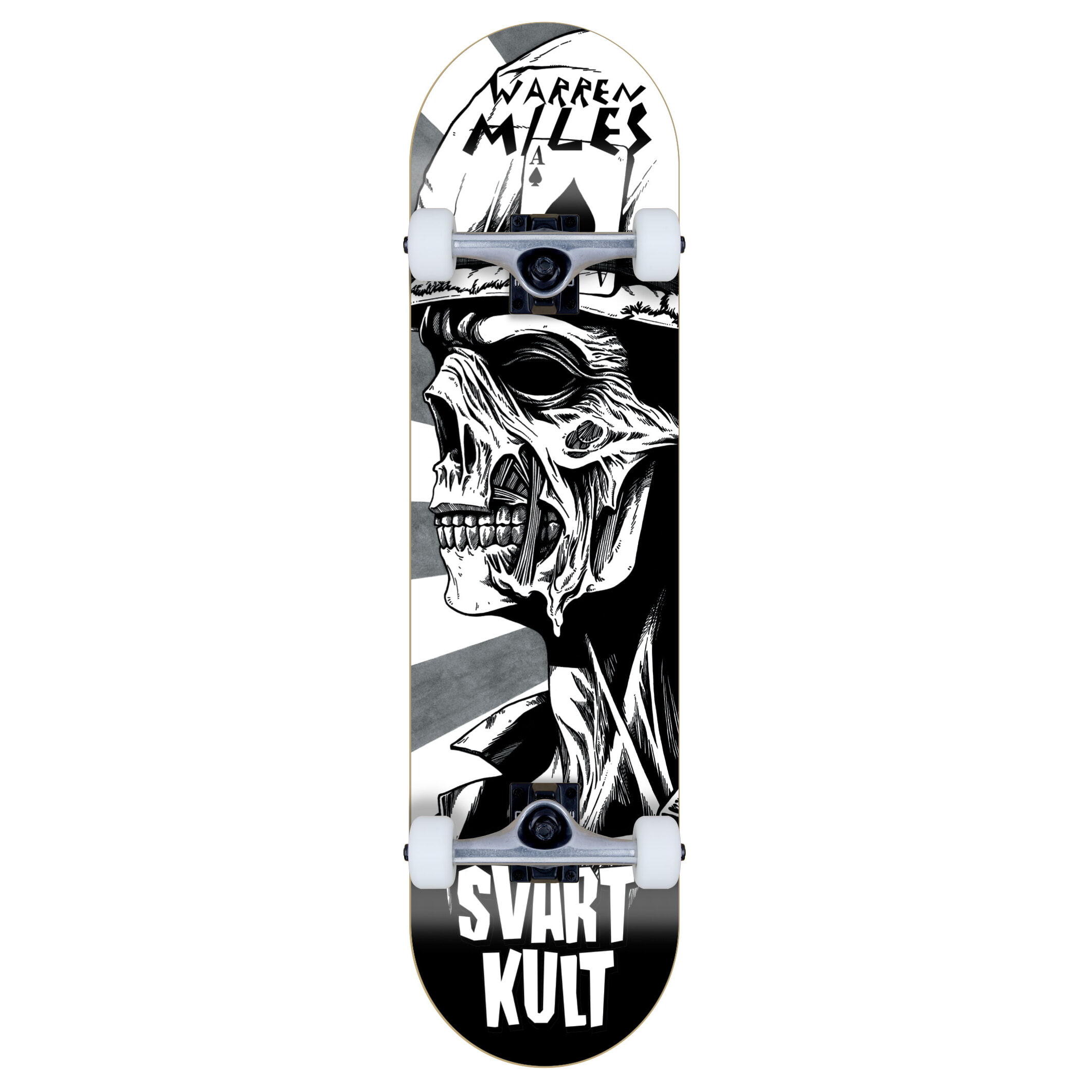 Svart Kult komplett Skateboard Warren Miles