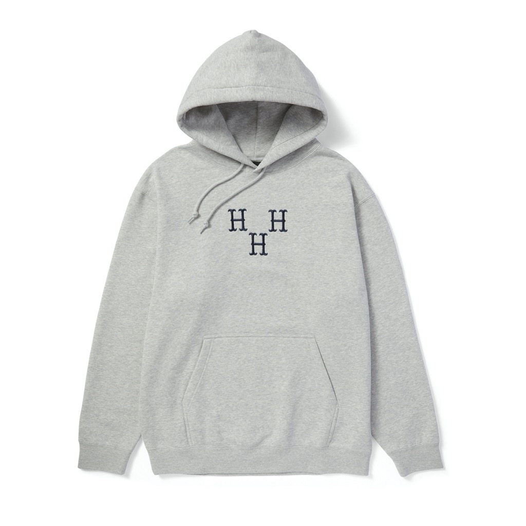 HUF Hat Trick Hoodie - heather grey XXL