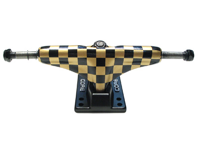 Core Trucks Skateboard Achse checkered gold/schwarz 5.0