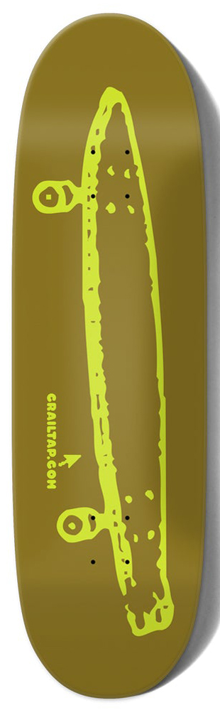 Crailtap Skateboard Deck Burnt Neon 9,125