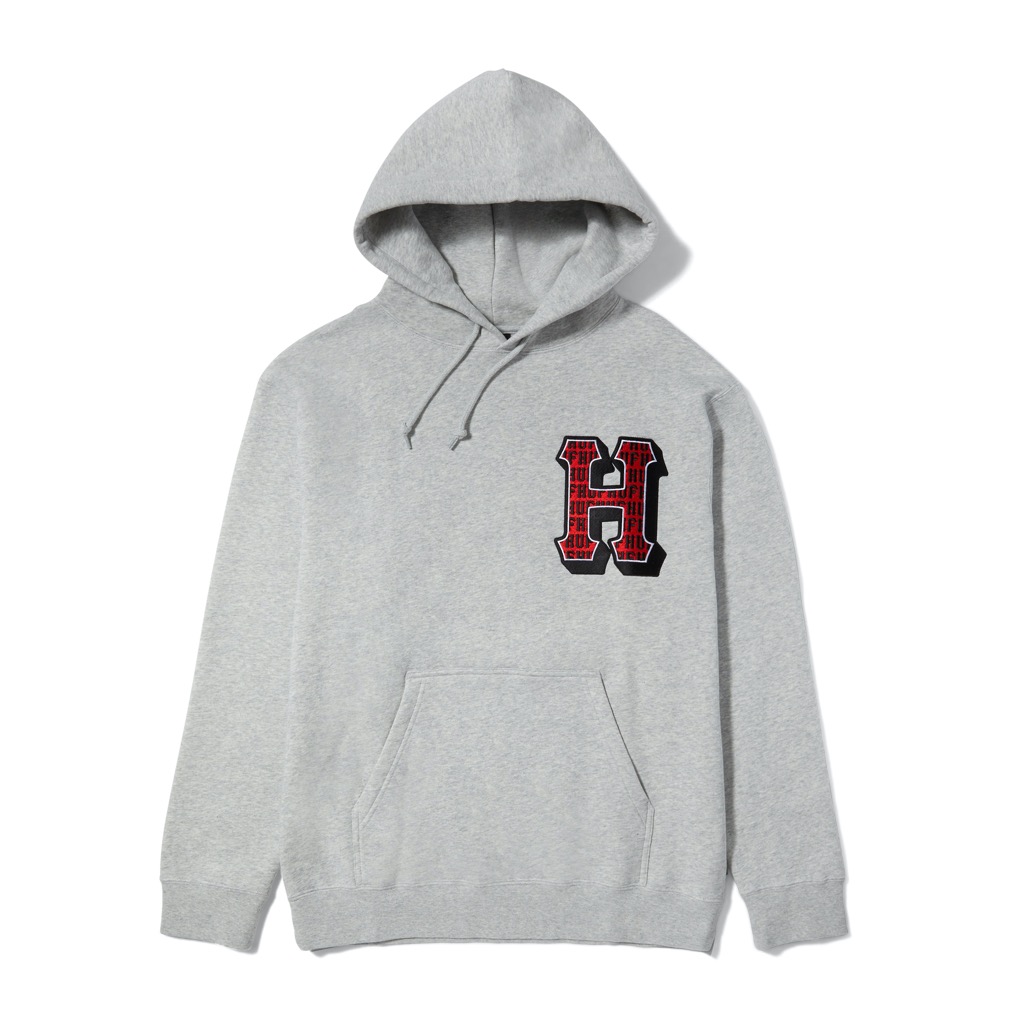 HUF Thicc H Hoodie - heather grey XXL