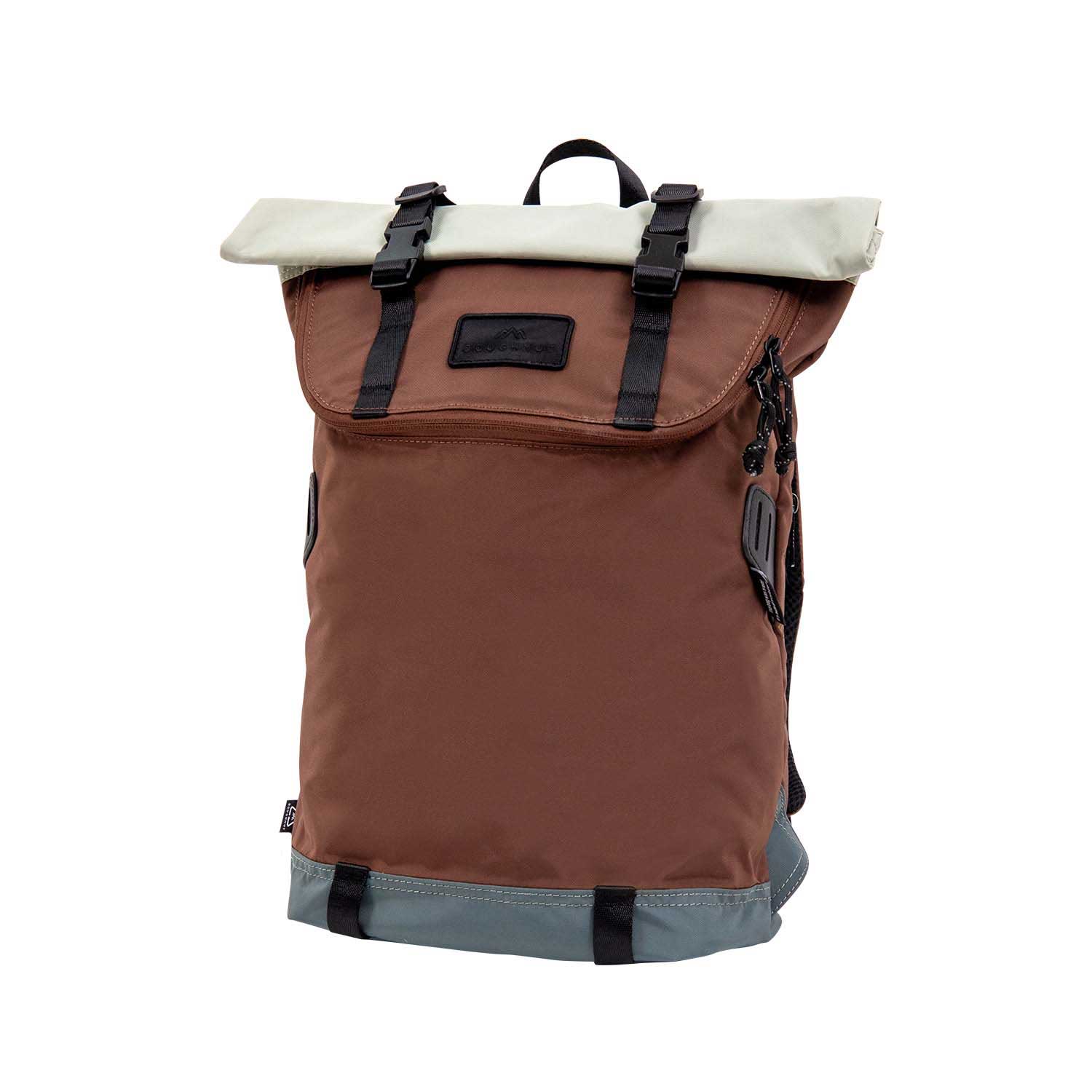 Doughnut Christopher Small Go Wild Series Rolltop Rucksack - grey x brown