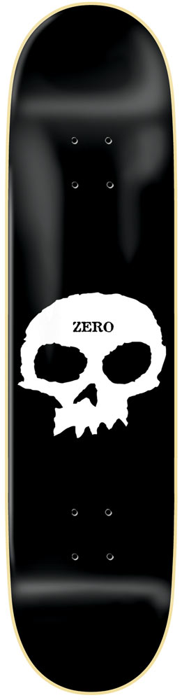 Zero Skateboard Deck Team Single Skull R7 8