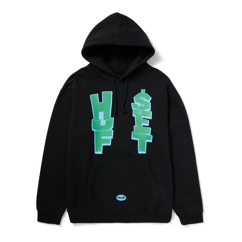 HUF Anthem Hoodie - black XXL