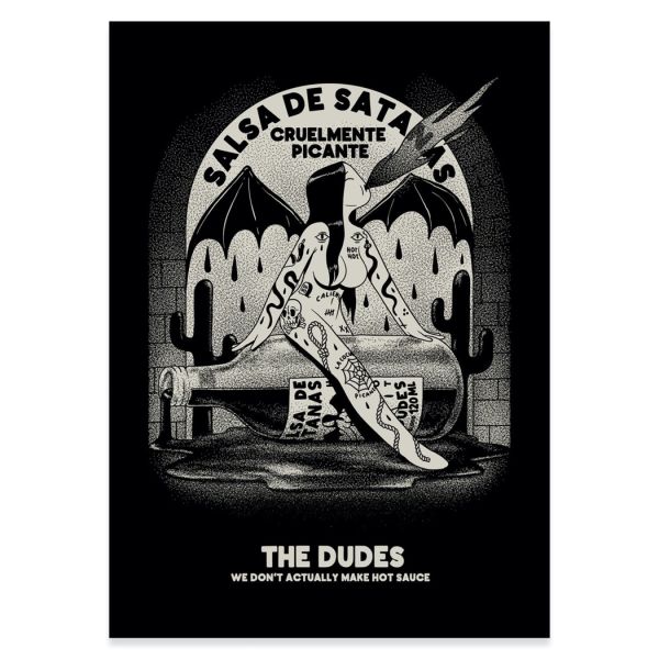 The Dudes Salsa Unlimited Print - black