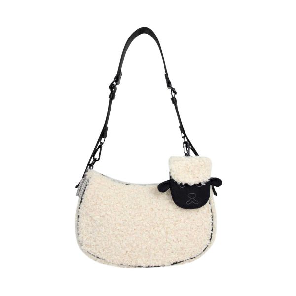 Doughnut High Priestess Fairies & Friends Series Crossbody Bag - white x black