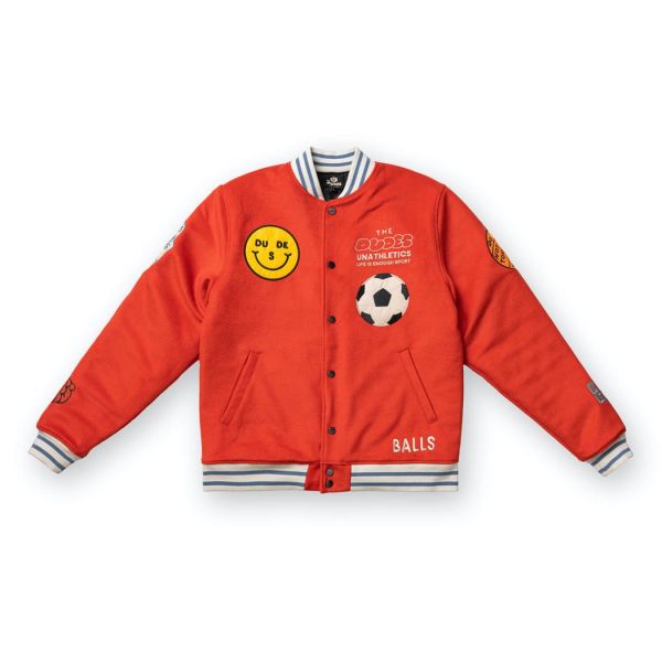 The Dudes Halftime Varsity Jacke - orange