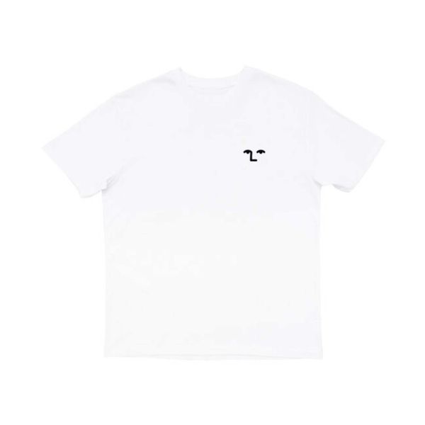 NNSNS T-Shirt FACE OFF EMBROIDERED white