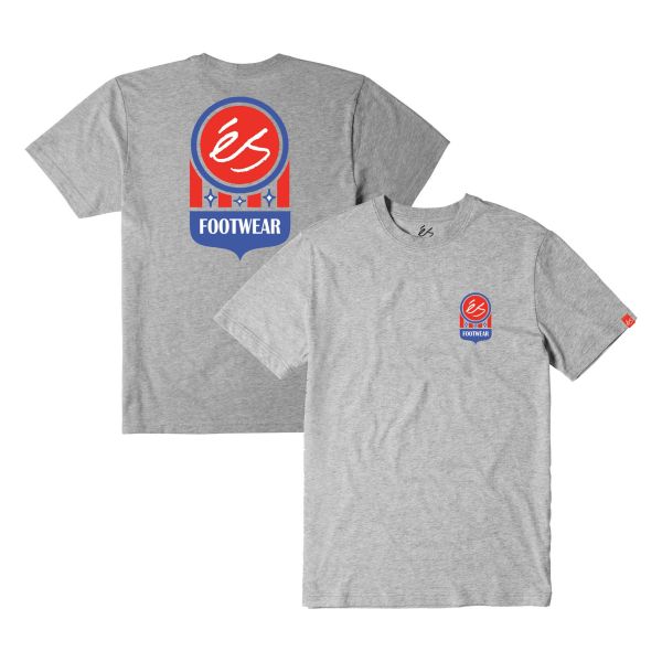 eS SKB T-Shirt COURT LOGO grey heather