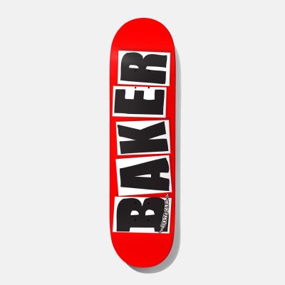 BAKER Deck BRAND LOGO BLACK red/black 8.75