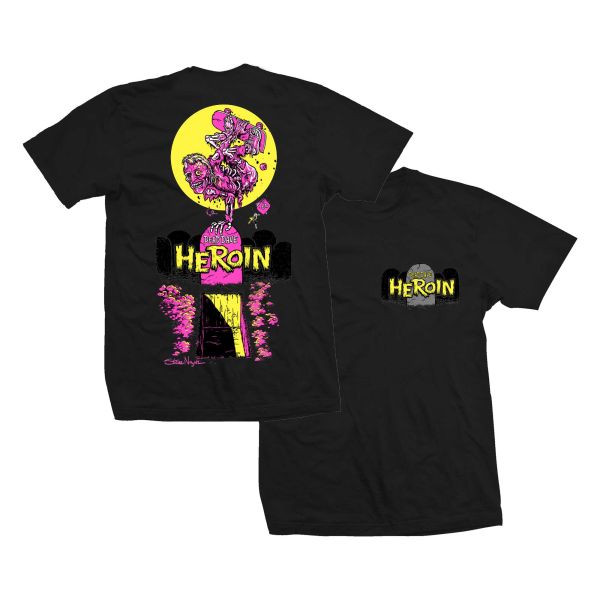 HEROIN T-Shirt ZOMBIE black