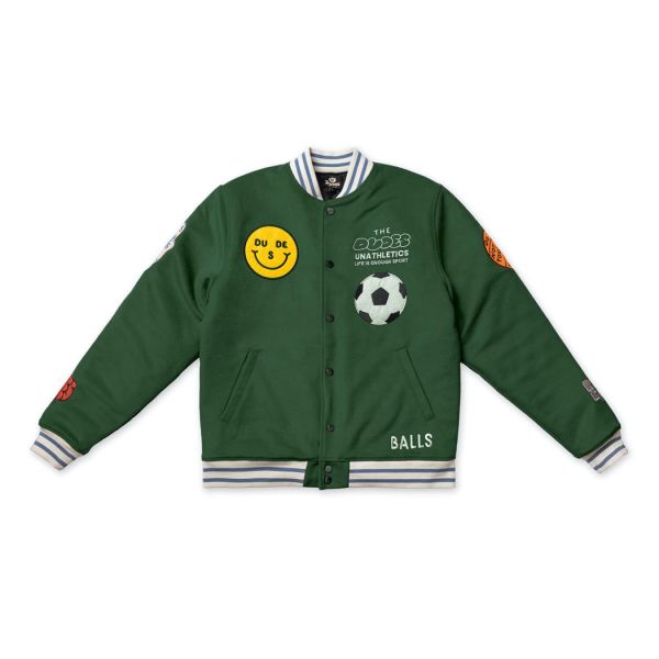 The Dudes Halftime Varsity Jacke - green