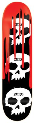 Zero Skateboard Deck Team 3-Skull Blood Black 8,50 R7 8.50