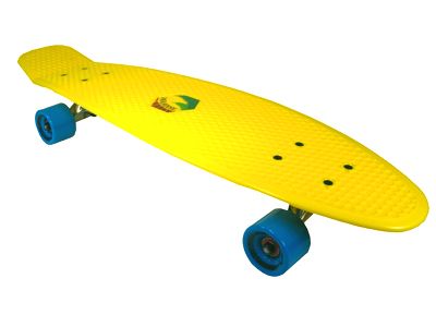 Paradise Plastic Cruiser Yellow / Cyan 7.25 x 28