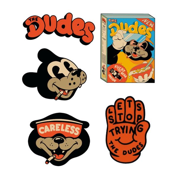 The Dudes Stickerset 4 Sticker Set - multicolor