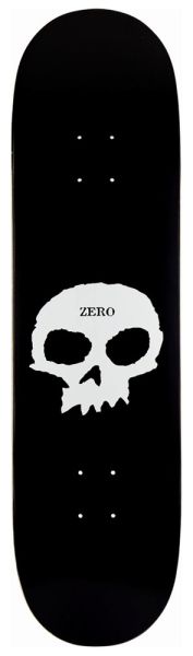 Zero Skateboard Deck Team Single Skull 8,375 R7