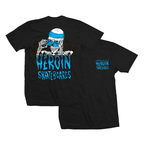 HEROIN T-Shirt SKELETON black