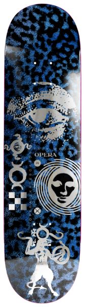 Opera Skateboard Deck Wood Textured 8,25