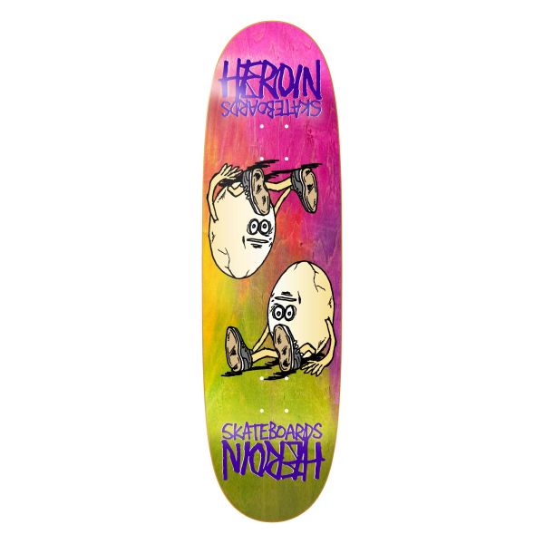 HEROIN Deck SYMMETRICAL EGG RAINBOW 8.75