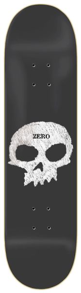 Zero Skateboard Deck Team Single Skull Chalkboard 8,25