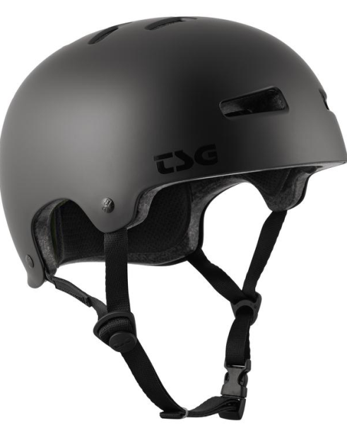 TSG Helm Evolution Solid Colors satin dark black