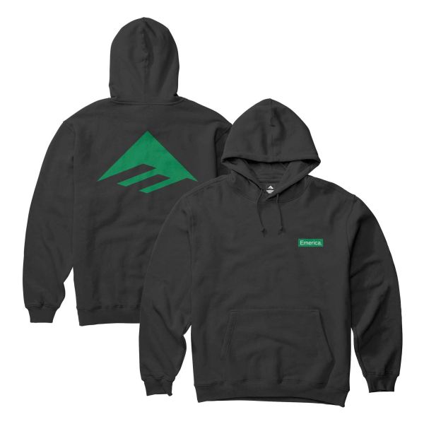 EMERICA Sweat PURE TRIANGLE HOODIE black