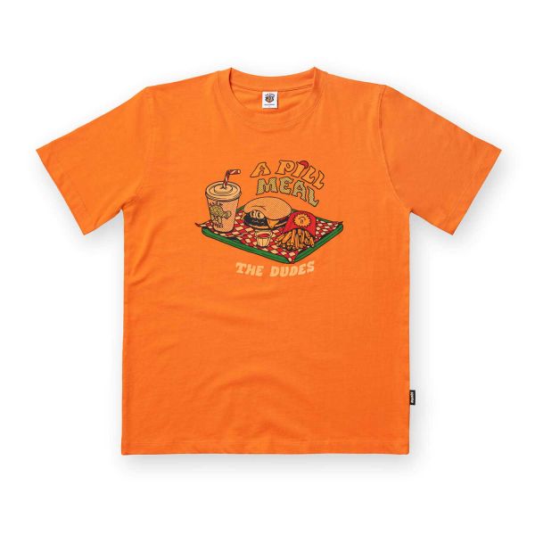 The Dudes A Pill Meal T-Shirt - bright orange