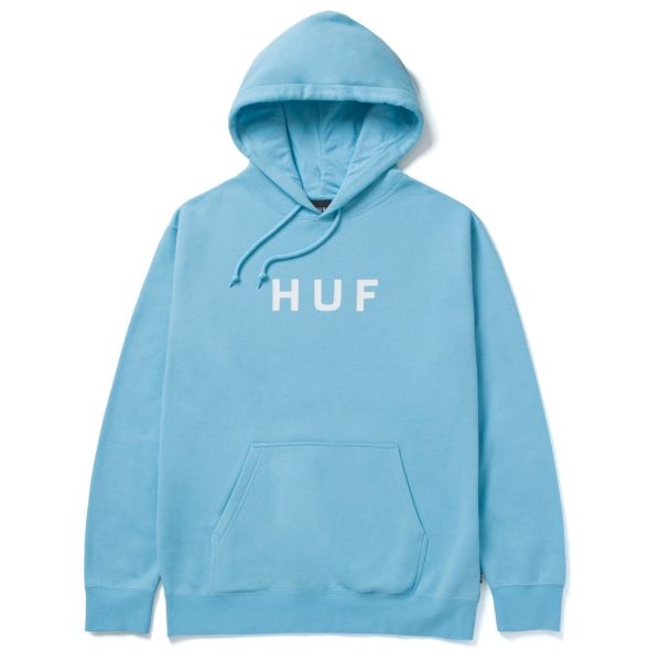 HUF Essentials OG Logo Hoodie - light blue