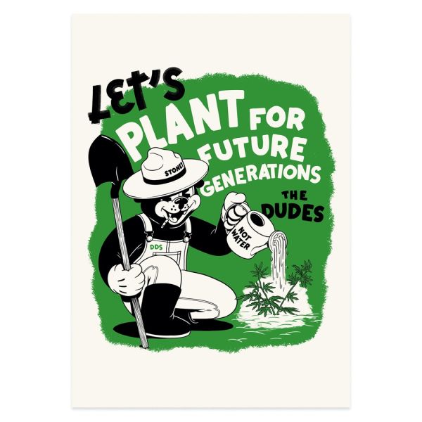 The Dudes Plant For Future Unlimited Print - white