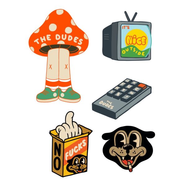 The Dudes Stickerset 5 Sticker Set - multicolor