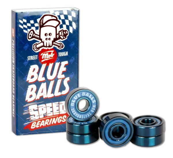 MOB Skateboards Blue Balls ABEC 5 Bearings - 5 Pack