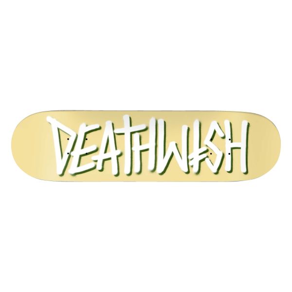 DEATHWISH Deck DEATHSPRAY PALE YLW 8.0, yellow 8.0