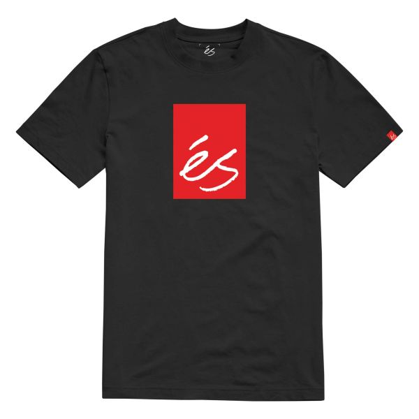 eS SKB T-Shirt MAIN BLOCK 2 (large light) black/red