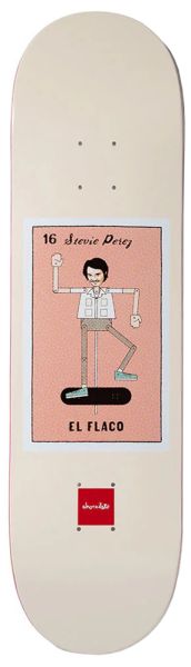 Chocolate Skateboard Deck Perez Loteria 8,40