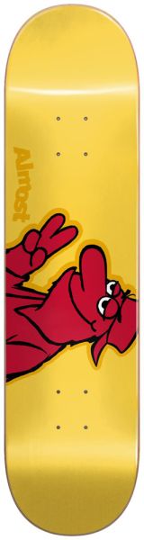 Almost Skateboard Deck Team Red Head 8,125 HYB Yellow